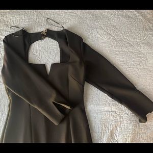 Zara black long sleeve dress